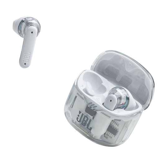JBL Tune Flex Ghost Edition - White Ghost - True wireless Noise Cancelling earbuds - Detailshot 7